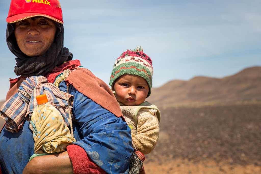 Marokko Berberkvinde M Barn Let