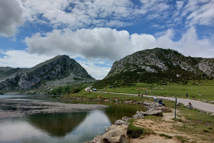 Spanien, Nordkysten, Picos de Europa, Enol søen